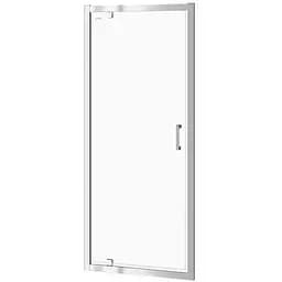 Душевые двери Cersanit Pivot Basic 80 см распашные прозрачное стекло хром S158-001, универсальные, прозрачный, хром