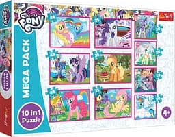 Набір Пазли - (10в1) - "Магічний світ маленьких поні" / Hasbro: Моя маленька поні