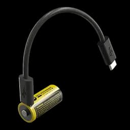 Акумулятор Li-Ion 16340 (RCR123A) Nitecore NL169R 950mAh 3.6V USB-C із захистом (Чорно-жовтий) - мініатюра 2