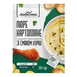 Пюре картопляне Любисток швидкого приготування зі смаком курки 30 г