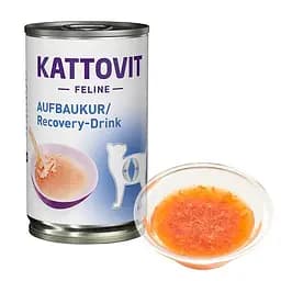 Лікувальний напій для котів Kattovit Veterinary Recovery 135 мл бульйоном для відновлення після хвороби