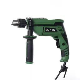 Дрель ударная Apro 13/900 К с регулировкой оборотов + кейс 30412