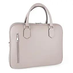Шкіряна жіноча сумка для ноутбука Virginia Conti 03889 пудрова