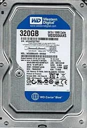 Жесткий диск Western Digital 3.5 WD Blue 320Gb (WD3200AAKS) Б/у
