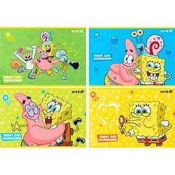 Набір зошитів для малювання Kite SpongeBob SquarePants 12 аркушів скоба софт тач + УФ лак 20 шт. (SB25-241)