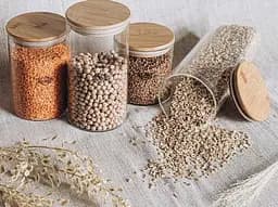 Банка для сипучих продуктів Krauff з бамбуковою кришкою 1.1 л (31-289-016) - мініатюра 2