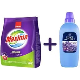 Набір: Пральний порошок Sano Advance 1.25 кг + Пом'якшувач для тканин Paglieri Lavanda & Iris 2 л