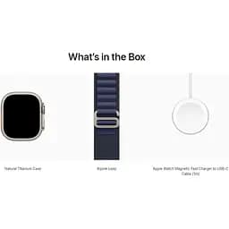 Смарт-годинник Apple Watch Ultra 2 49mm Natural Titanium Case with Navy Alpine Loop Large (MXN03) - мініатюра 4