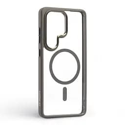Чехол Samsung Galaxy S26 Ultra 5G, Unit MagSafe, серый, прозрачный, магсейф, противоударный, магнитный, панель-накладка с поддержкой MagSafe, с поддержкой беспроводной зарядки, TPU+PC, защита всего корпуса, ударопрочный, ArmorStandart (ARM88840) - мініатюра 2