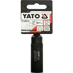 Головка торцева 12-гранна до свічок двигунів Yato квадрат 3/8" М14 CrMo (YT-38510) - мініатюра 2
