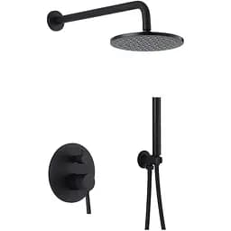 Душова система Wezer EKO17B-01-BLACK, нержавіюча сталь, Чорний матовий