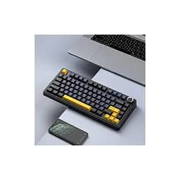 Клавіатура Aula F75 Gasket Greywood V3 switch Hot-Swap PBT Wireless/Bluetooth/USB Black (6948391208626) - мініатюра 6