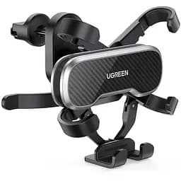 Автодержатель для телефона Ugreen LP228 Gravity Drive Air Vent Car Mount Phone Holder With Arc-Shaped mounting clip черный