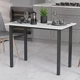 Стіл універсальний Knap Ferrum-decor 750x1200x600 Чорний метал ДСП Білий 16 мм (FRD-106346)