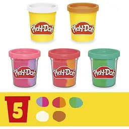 Набір для творчості з пластиліном Hasbro  Play-Doh Rainbow Swirl (G0028) - мініатюра 4