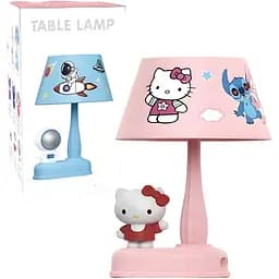 Детская настольная лампа Hello Kitty розовая (343E)