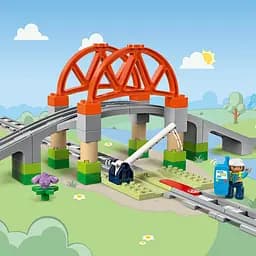 Конструктор LEGO DUPLO Додатковий набір. Залізничний міст і колії 42 деталі (10426) - мініатюра 14