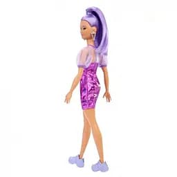 Лялька Barbie Модниця у фіолетових відтінках, 29 см (HBV12) - мініатюра 3