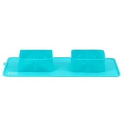 Складна миска Waudog Silicone, 38,5х23х5 см, блакитний (50802)