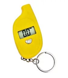 Манометр (тестер тиску шин) цифровий LCD дисплей жовтий (G0001641) - мініатюра 3