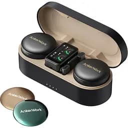 Микрофонная радиосистема Anker AnkerWork M650 (2 TX + 1 RX) Combo Black [150884]