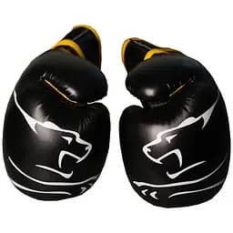 Рукавиці боксерські PowerPlay PP 3018 Black/Yellow - 16 унцій - мініатюра 2