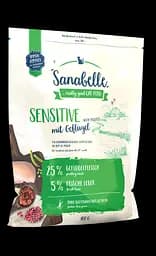 Сухий корм Sanabelle Sensitive для дорослих кішок з домашнім птахом 400 г