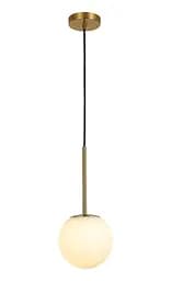 Світильник підвісний Levistella 752103-1(3415) AGD+WH (BRONZE), E27, бронза, білий, 1 плафон, сучасний стиль для вітальні