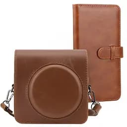 Набір аксесуарів для камери Instax Square SQ1 Чохол та Фотоальбом на 80 фото коричневий