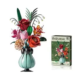 Конструктор квіти  MJI букет квітів у вазі Гармонія для дітей і дорослих для дівчаток 566 деталей