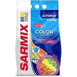 Стиральный порошок Sarmix Active Color для всех типов стирки 2,1 кг