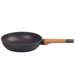 Сковорода алюминиевая ⌀ 20см с антипригарным гранитным покрытием TS Kitchen сковорода для жарки Черная