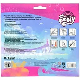 Підкладка розмальовка Kite Little Pony 30х40 см силіконова (LP22-424) - мініатюра 3