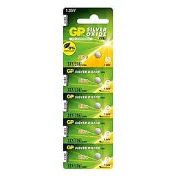 Батарейка GP AG4 (377F-C5/SR66) серебряно-оксидная 1.55V 5 шт.