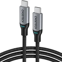 Кабель Choetech ХСС-1002 Black USB-C to USB-C PD100W 1.8m (43-00123) - мініатюра 2