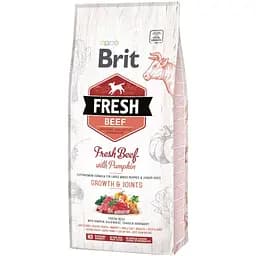 Сухой корм для щенков крупных пород Brit Fresh Beef & Pumpkin Puppy Large с говядиной и тыквой 12 кг