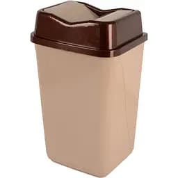 Корзина для мусора Violet House 0091 Бабочка с крышкой 50 л Cappuchino (0091 Бабочка CAPPUCHINO с/кр.50 л)