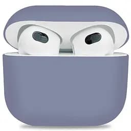 Силіконовий чохол для навушників Apple AirPods 3, Ultrathin Silicone Case, фіолетовий, захисний чохол, ультратонкий і легкий, захист від подряпин і пилу, м"який силікон, ArmorStandart (ARM60292)