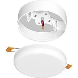 Рамка накладного монтажу безрамкового круглого світильника Videx (VL-DLFR-15SF) 