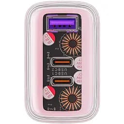 Зарядний пристрій Acefast 3xUSB 65W (2xUSB-C+USB-A) Gan A45 Fast Charger Cherry blossom (6974316282082) - мініатюра 3