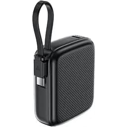 Універсальна мобільна батарея Acefast 10000mAh 20W PD,QC3.0 USB-C In/Out with build Type-C cable M15 Black (6974316283973) - мініатюра 6