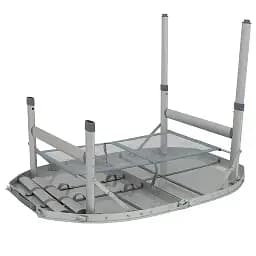 Стіл Bo-Camp Premium овальний 100x70 см сірий (DAS303284) - мініатюра 7