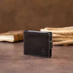 Чоловічий шкіряний портмоне GRANDE PELLE 11х9х2 см acs0024450 - мініатюра 8