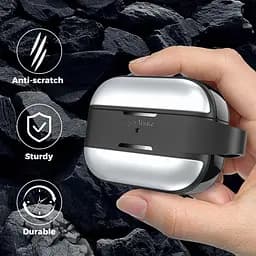 Чохол AhaStyle Rugged Aluminium Case для AirPods Pro 2 Silver [133858] - мініатюра 6