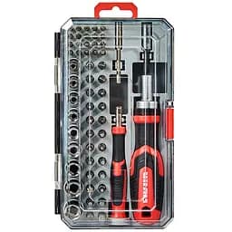 Викрутка Vitals Master з набором насадок і головок 57 шт. (179540)