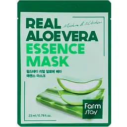 Тканинна маска для обличчя FarmStay Real Aloe Vera Essence Mask з алое 23 мл