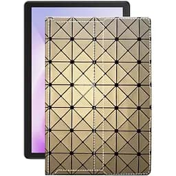 Чехол StatusCASE из экокожи для планшета Cubot Tab 10 Золотой ромб