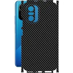 Захисна плівка StatusSKIN для Xiaomi Poco F3 2021 Корпус Вініл Карбон чорний