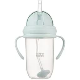 Кружка непроливайка Canpol babies с трубочкой и утяжелителем 270 м серая (56/623_gre)