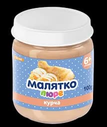 М'ясне пюре Малятко Курча, 100 г